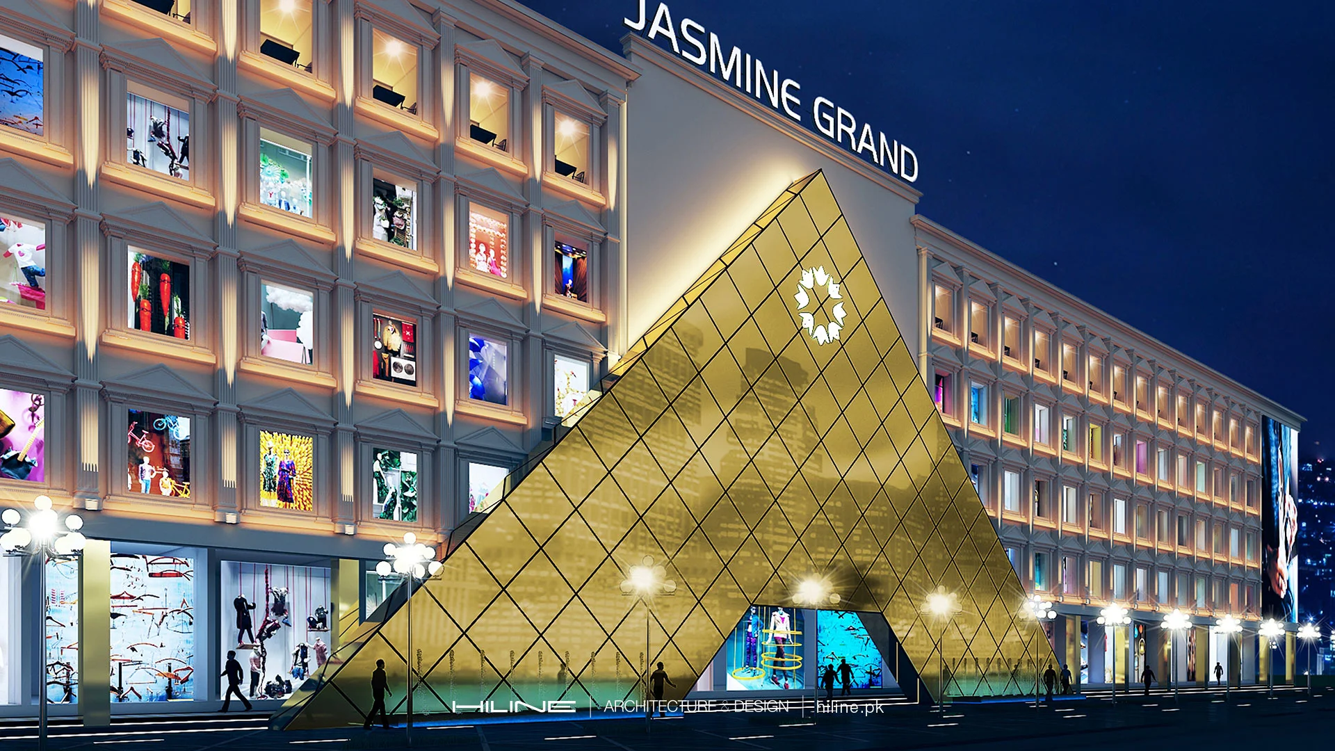 Jasmine-Grand-Mall-by-hiline-architects-interior-designer-3d-visualization-restaurant-commercial-building-design-Lahore-04